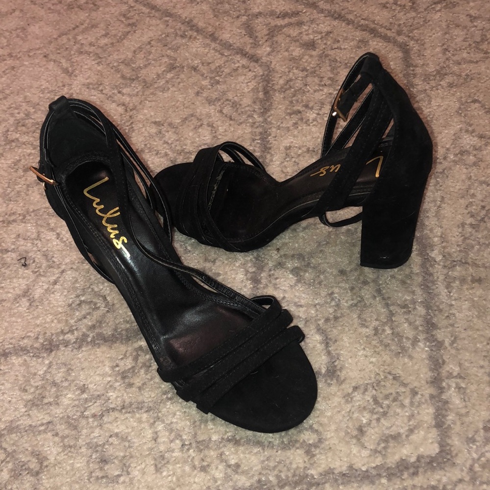 Lulus Velvet Strapy Heals
